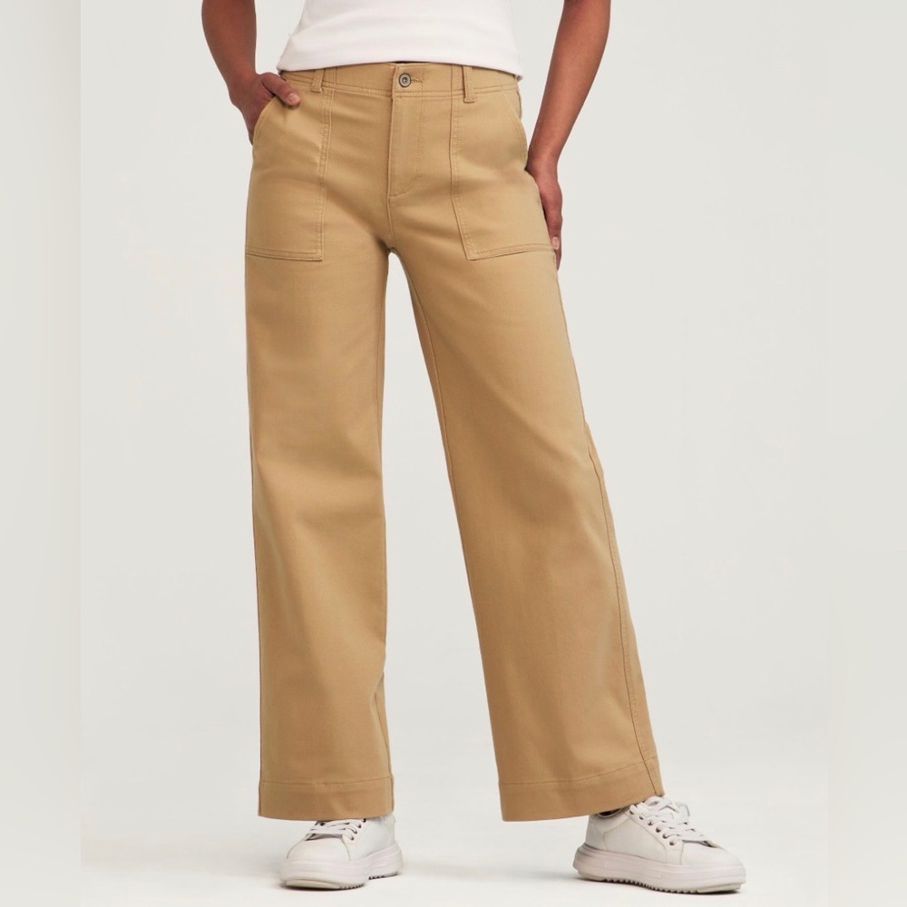 Denver Hayes Beige Wide-Leg Pants